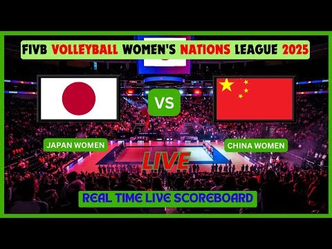 Japan vs China Live Scores: FIVB Volleyball Women's Nations League 2025 Week 2