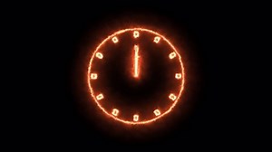 Fiery Wall Clock Animation Animated Fire Stock Footage Video (100% Royalty-free) 1095586777 | Shutterstock
