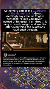 At the very end of the Guardians of the Galaxy Vol. 3, Groot seemingly says the full English