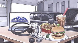 At a chain store you can get just the one major part that broke or at RockAuto.com, for the same money, you can get the major part (usually with a much larger choice of brands) plus other parts needed to do the repair right (new belt, new filter...) and often still have money left over to keep in your pocket or use to buy lunch! | RockAuto.com