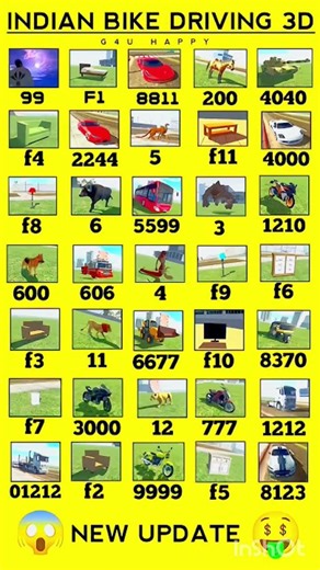 real cheat code 💥 indian bike driving 3D game