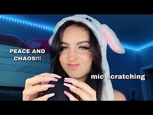 ASMR | Fast & Aggressive Mic Scratching | PEACE AND CHAOS (Anticipatory Tingles!!!)