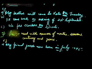 Preposition Video Lecture - Class 5