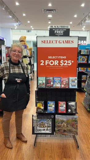 This Black Friday Weekend at Calendar Club: Select Games are 2 for $25 AND Calendars are Buy 2, get the 3rd free! *See store for details | Seaway Mall