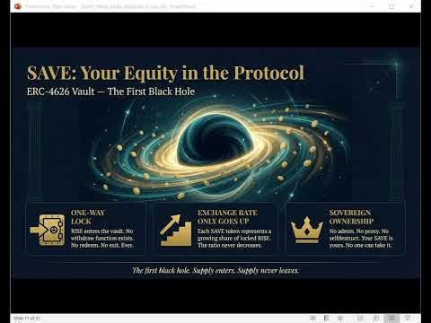 SAVE token The determinstic store of wealth.