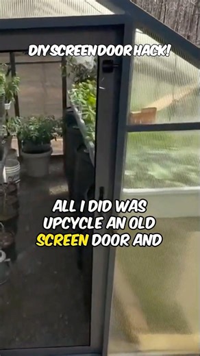 DIY Screen Door Modification for Your Greenhouse
