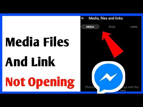 How To Fix Messenger View Media Files And Link Not Opening | No Media Files On Messenger