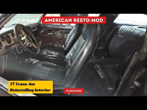 1977 Pontiac Trans Am interior install