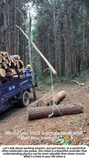 The Lever and the Log: Solo Loading with Ancient Physics 🌲💪