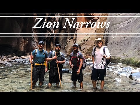 Zion Narrows ("Top Down" 16-mile hike)