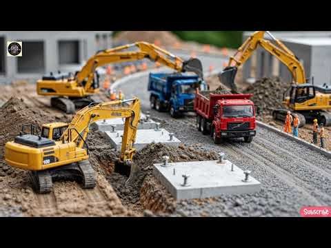 DIY Building a Beautiful Miniature Model Car Showroom by Truck | Little Builder World