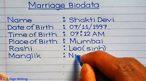 71K views · 705 reactions | Marriage Biodata Format | | Handwriting | R.U.A Sign Writing | Facebook