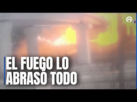 (VIDEO) Así se vio el momento en que vuelca la pipa y luego explota en Iztapalapa