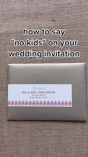 How to Politely Say No Kids at Your Wedding