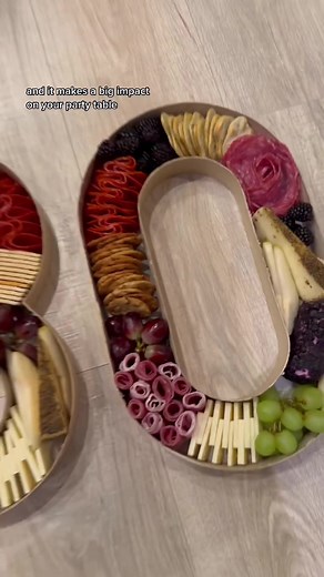 Save money by creating your own cardboard fillable number boxes. You can make this snack board in any number or letter for your party! #charcuterieboard #partyfoodideas #partyplanning #millennial #snackboard