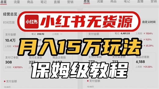 2026最新版小红书运营全教程！一招教你搞定小红书开店！不管是新手还是老手，都能月入2w 