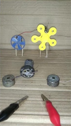Spinner With Fan Switch machine dc motor #motor #dcmotor #experiment #project #tech #fan #spinner /