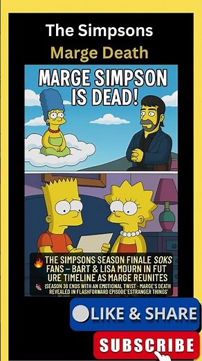 The Simpsons SHOCK Marge Simpson’s Death in Season Finale | Fans React to Iconic Loss
