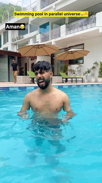 Swimming pool in parallel universe 😂 #trending #comedy #funny #viral #indianfamily