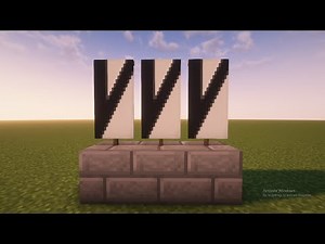 How To Make Letter V Banner In Minecraft | Minecraft Alphabets Banner