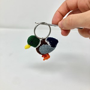 Duck Mini Crocheted Keychain - Etsy