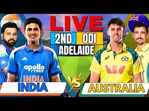 🔴LIVE: India vs Australia 2nd ODI 2025 | IND vs AUS Match Today | Live Score & Commentary 2nd inning