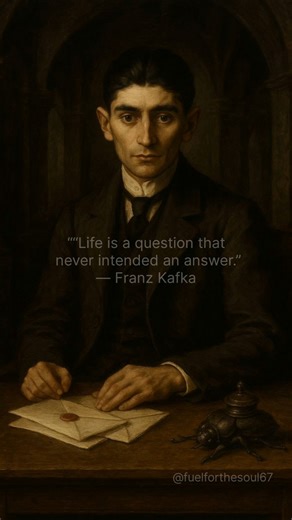 no answer? 💔agree with kafka? #franzkafka #existentialism #shorts #philosophy #quotes