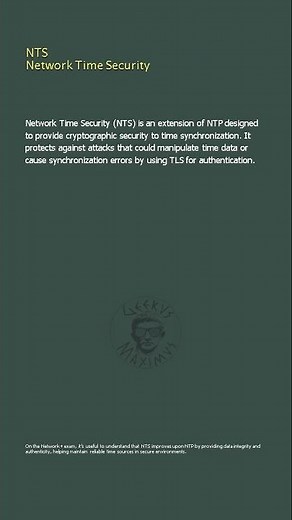 NTS Network Time Security - Network+