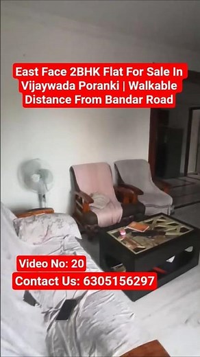 East Face 2BHK Flat For Sale In Vijaywada Poranki | Walkable Distance From Bandar Road