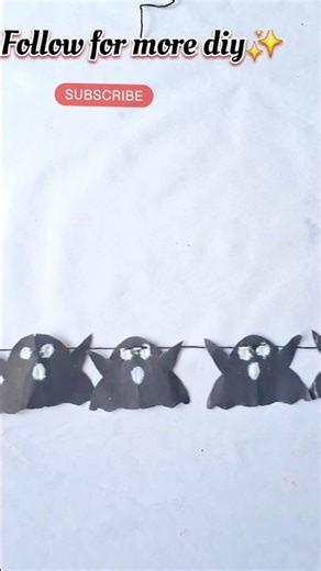 ✨ DIY Ghost Paper Wall Hanging 👻 | Easy Halloween Room Decor Idea ✨