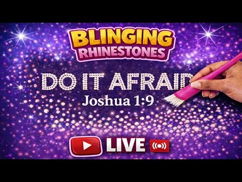 Brushing Rhinestones LIVE | Do It Afraid Rhinestone Design