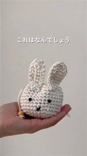 ミッフィーみたいなうさぎのボトルホルダー🐰 500mlペットボトルが入る大きさのドリンクホルダーです！詳しい編み方は長編動画で！ #編み物 #かぎ針編み #ミッフィー #crochet #miffy