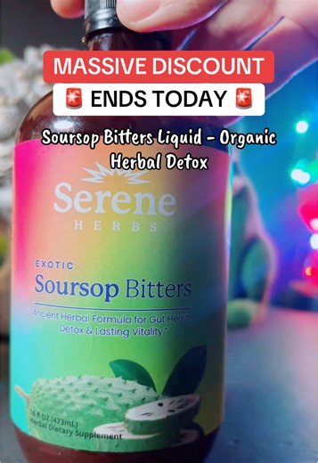 Great deal! Soursop Bitters Liquid - Organic Herbal Detox #sale #tiktokshopcreatorpicks Disclaimer: Final price, shipping costs, coupons, and discounts may vary and are subject to change at any time. Always check the TikTok Shop listing for the latest details. Supplement Disclaimer: Not intended to diagnose, treat, cure, or prevent any disease.