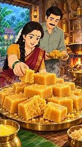 Mysore Pak Recipe 🍯 | Traditional South Indian Sweet | Ghibli ASMR