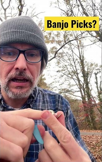 Wearing Banjo picks #beginnerbanjolessons