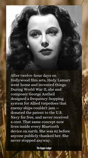 The woman called the most beautiful in the world spent her nights inventing Bluetooth.