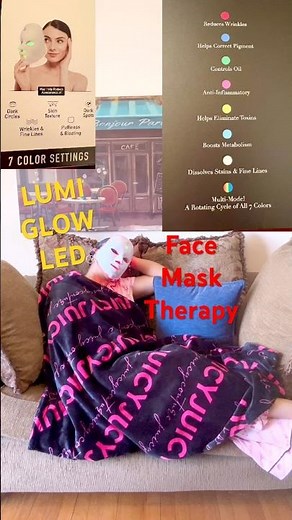 LUMI GLOW LED LIGHT THERAPY FACE MASK TRY THE VIRAL TREND #lumiglow #ledlighttherapy