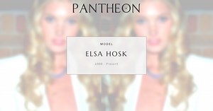 Elsa Hosk Biography | Pantheon