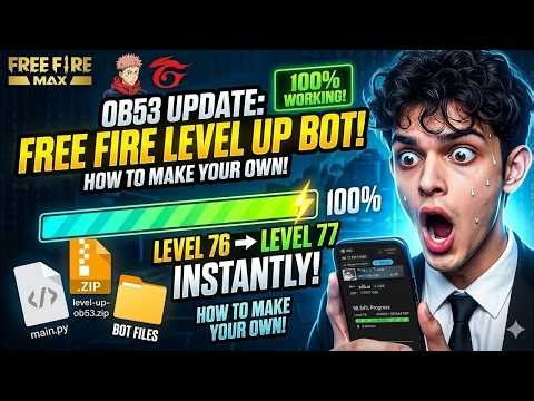 FREE FIRE LEVEL UP BOT 🔥 FASTEST AUTO LEVEL BOOST 🚀 #freefire #ffbot #levelup