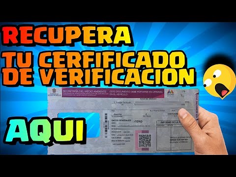 HOW TO RECOVER VERIFICATION CERTIFICATE