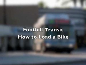 How to Load a Bike on Foothill Transit
