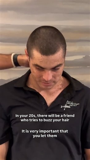 Buzz Buds 💈 on Instagram: "Have you ever been peer pressured to get buzzed?? #buzzcut #barber #headshave #haircut #bald #clippershave #shavedhead #transformation #menshair #barbershop"