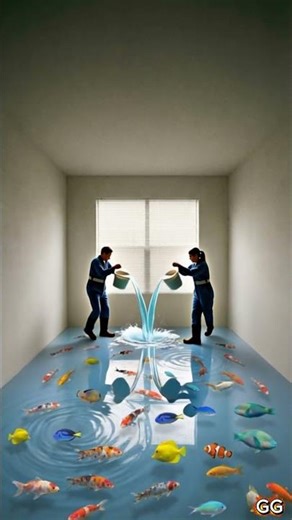 I turned my room into a REAL 3D Aquarium! 🐠💎