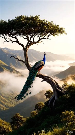 Nature’s Most Beautiful Creation 💙🦚This View Feels Unreal! Wait… Is This Heaven on Earth? 🌄🦚