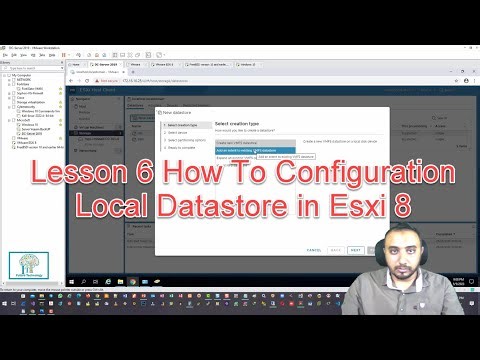Lesson 6 How To Configuration Local Datastore in Esxi 8 By Eng Ahmed Ekram