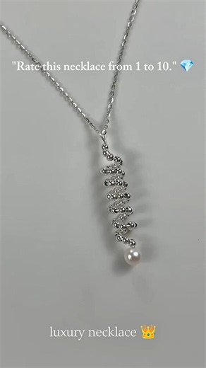Elegant Pearl Spiral Necklace ✨ Luxury Necklace You Need to See! #Shorts #jewelry #neckalce #fashion