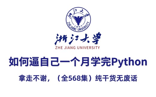 【整整568集】浙江大佬198小时讲完的Python零基础全套教程，通俗易懂，2024最新版！逼自己一个月学完，轻松从小白到大神！