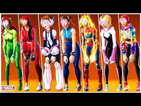 *Updated* Fortnite Hypnot Eyes Emote Showcase With All Thicc Girl Skins 🍑😍 Chapter 4 Very Sus Emote🔥