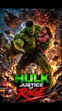 HULK Saves Little Girl 😱💚 | Ultimate Monster Fight in City | Hulk Rage Mode ON 🔥 (Hindi Story)#hulk