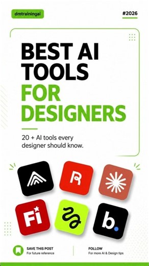 10 Best AI Tools Every Designer Should Know in 2026 🎨🤖 #aitools #shorts #shortsfeed #ytshorts